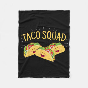 Funny Taco Squad Cute Mexican Food Lover T-shirt G Fleece Deken