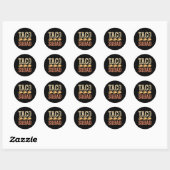 Funny Taco Squad Ronde Sticker (Vel)
