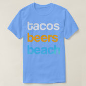 Funny Taco Tacos beers Beach Mannen Women Alcohol T-shirt (Design voorkant)