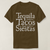 Funny Taco Tequila Tacos Siestas Alcohol Food Gift T-shirt (Design voorkant)