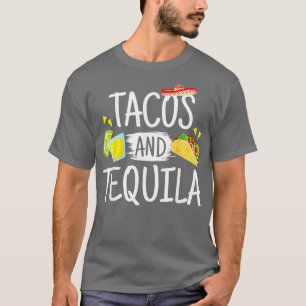 Funny Tacos en Tequila Mexican Sombrero Gift T-shirt
