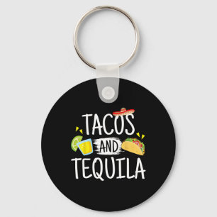Funny Tacos en Tequila Mexican Sombrero T-shirt Gi Sleutelhanger