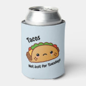 Funny Tacos is niet alleen voor dinsdagen. Blikjeskoeler (Blikje Voorkant)
