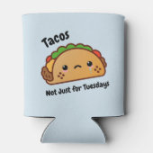 Funny Tacos is niet alleen voor dinsdagen. Blikjeskoeler (Achterkant)