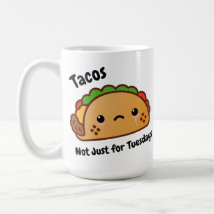 Funny Tacos is niet alleen voor dinsdagen. Koffiemok