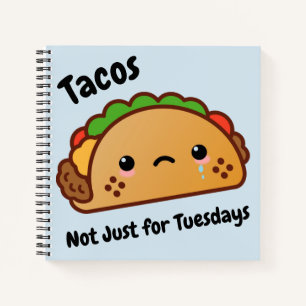 Funny Tacos is niet alleen voor dinsdagen. Notitieboek