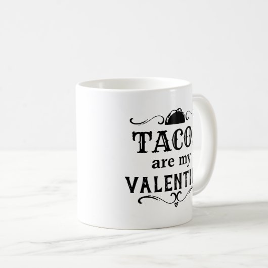 Funny Tacos zijn mijn Valentijn Koffiemok (Voorkant rechts)