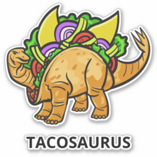 Funny TACOSAURUS aangepaste tekst Sticker