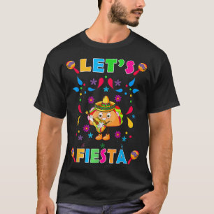 Funny Tacosaurus Cinco De Mayo Meico Guitar Let's T-shirt
