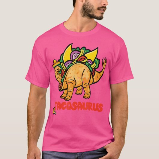 Funny Tacosaurus Tuesday Taco Dinosaur T-shirt (Voorkant)