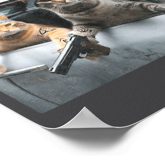 Funny Tactical Cat Meme Military Style  Poster (Hoek)