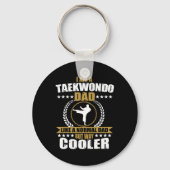 Funny Tae Kwon vecht vader Taekwondo mannen Ko Sleutelhanger (Voorkant)