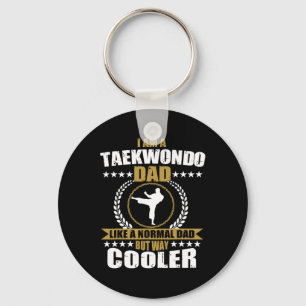 Funny Tae Kwon vecht vader Taekwondo mannen Ko Sleutelhanger