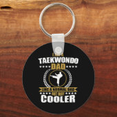 Funny Tae Kwon vecht vader Taekwondo mannen Ko Sleutelhanger (Voorkant)