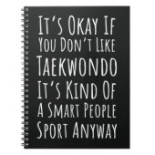 Funny Taekwondo Gifts Lover Martial Arts TKD Notitieboek (Voorkant)
