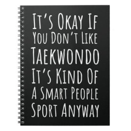 Funny Taekwondo Gifts Lover Martial Arts TKD Notitieboek
