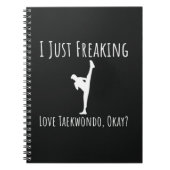 Funny Taekwondo Gifts Martial Art TKD Sports Lover Notitieboek (Voorkant)