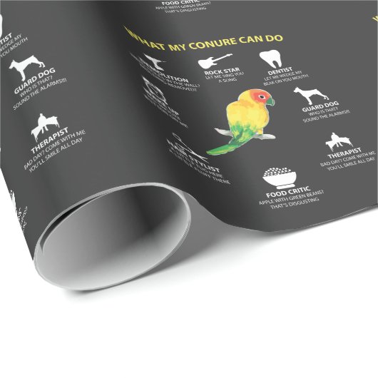 Funny Talented Sun Conure Bird Lover Cadeaupapier (Rol Hoek)