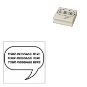 Funny Talk Call Out Novelty Rubberstempel (Gestempeld)
