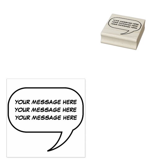 Funny Talk Call Out Novelty Rubberstempel (Gestempeld)