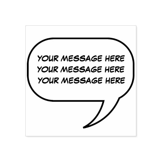 Funny Talk Call Out Novelty Rubberstempel (Afrduk)