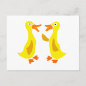 Funny Talking Ducks Art Briefkaart (Voorkant)