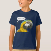 Funny Talking Parrot Face T-Shirt (Voorkant)