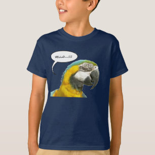 Funny Talking Parrot Face T-Shirt
