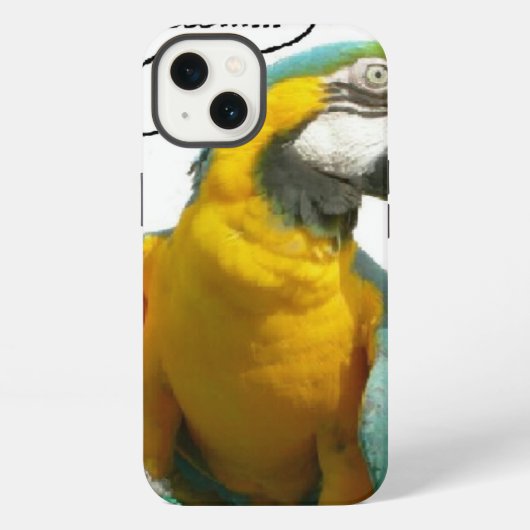 Funny Talking Parrot iPad iPhone Hoesje (Achterkant)
