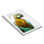 Funny Talking Parrot-laptop Notitieboek (Rechterzijde)