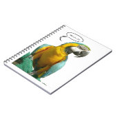 Funny Talking Parrot-laptop Notitieboek (Linkerzijde)