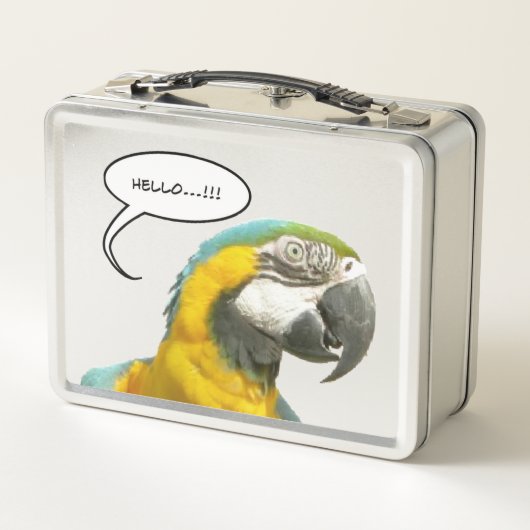 Funny Talking Parrot Lunchbox (Achterkant)