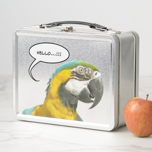 Funny Talking Parrot Lunchbox (In situ)