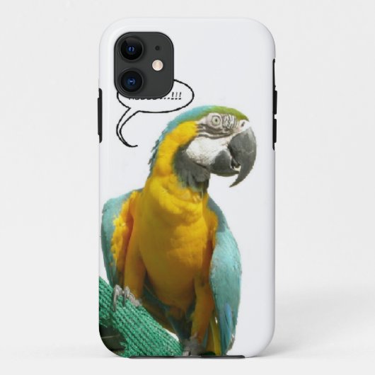 Funny Talking Parrot Phone Case (Achterkant)