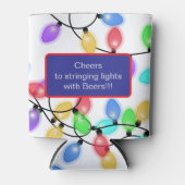 Funny Tangled Christmas Lights Blikjeskoeler (Voorkant)