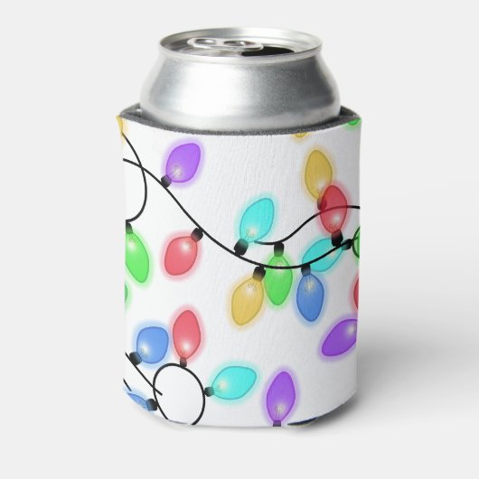 Funny Tangled Christmas Lights Blikjeskoeler (Blikje Achterkant)