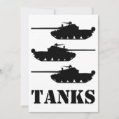 Funny Tanks Bedankkaart (Voorkant)