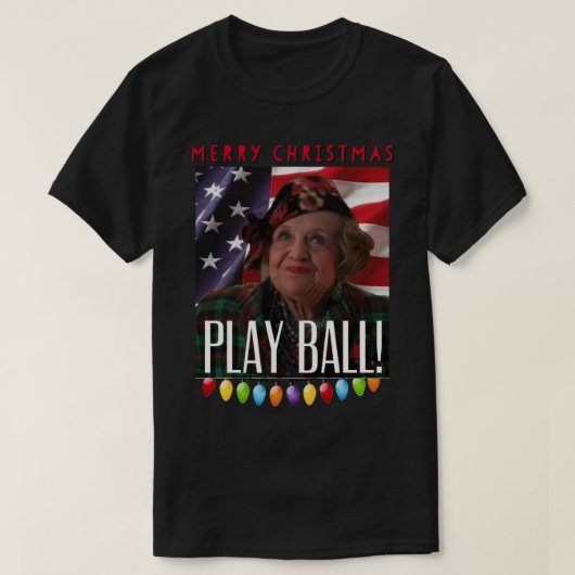 Funny tante Bethany vrolijk kerstbal T-shirt (Design voorkant)