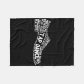 Funny Tap Dance Gift Shoe Danser Mannen Fleece Deken (Voorkant (Horizontaal))
