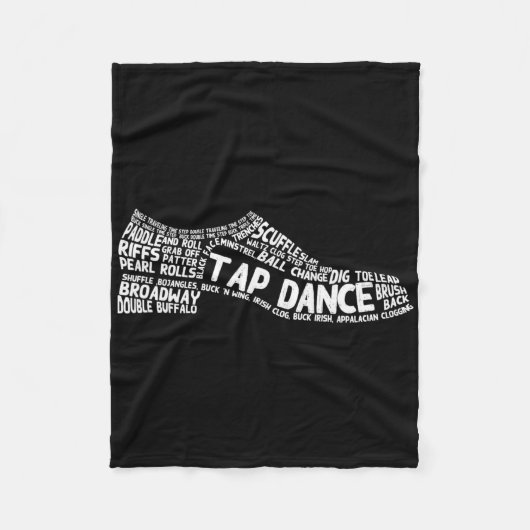 Funny Tap Dance Gift Shoe Danser Mannen Fleece Deken (Voorkant)