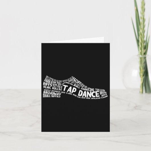 Funny Tap Dance Gift Shoe Danser Mannen Kaart (Voorkant)