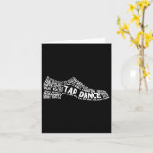 Funny Tap Dance Gift Shoe Danser Mannen Kaart (Gele Bloem)