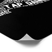 Funny Tap Dance Gift Shoe Danser Mannen Poster (Hoek)