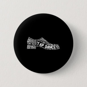 Funny Tap Dance Gift Shoe Danser Mannen Ronde Button 5,7 Cm