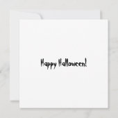 Funny Tarantula met Jack O' Lantern Halloween Kaart (Achterkant)