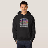 Funny Tardigrade Water Bear Quote Tough As A Tardi Hoodie (Voorkant volledig)