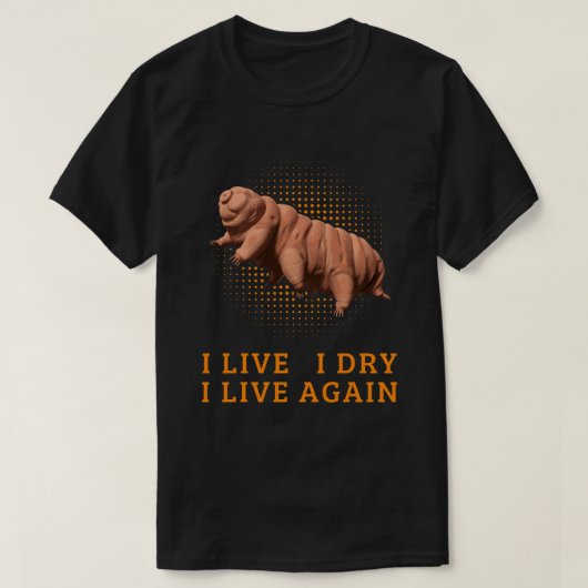 Funny Tardigrade Water Beer Microbiologie Moss Pig T-shirt (Design voorkant)