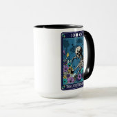 Funny Tarot Het Overthinker Kaart Skelet Mok (Voorkant rechts)