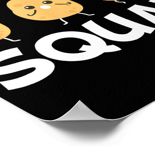 Funny Tato Squad Vegetable Chip Eater French Fries Poster (Hoek)