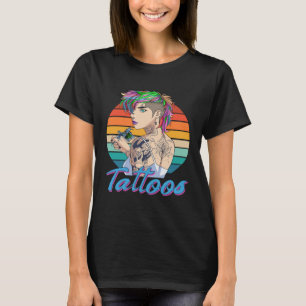 Funny Tattoo Artist Girl Tattooist Vrouw Tattoos T-shirt